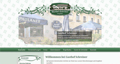 Desktop Screenshot of gasthof-schreiner.com