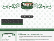 Tablet Screenshot of gasthof-schreiner.com